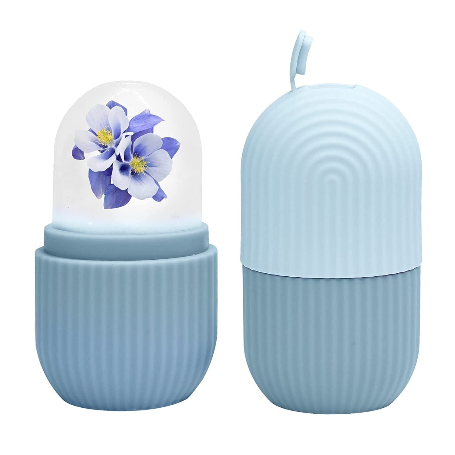 Ice Massager for Face - Silicone Reusable Facial Roller Massagers - Skin Cold Massage Therapy Tool